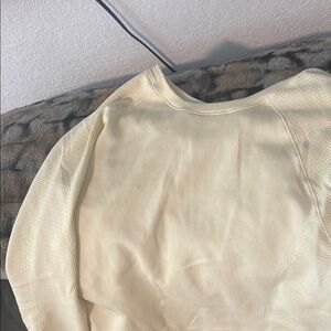 Athleta Light yellow Long Sleeve Tee